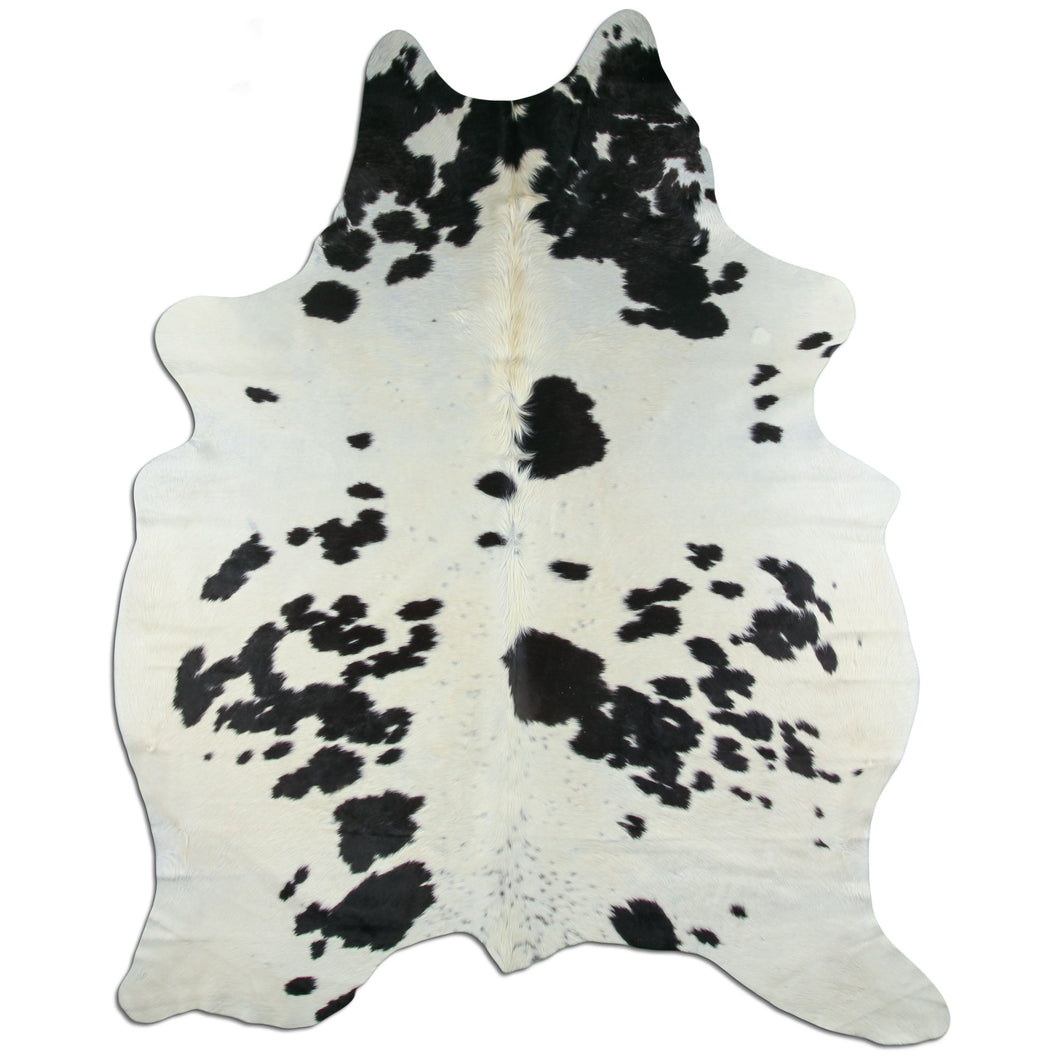 Must/valge lehmanahk XXL