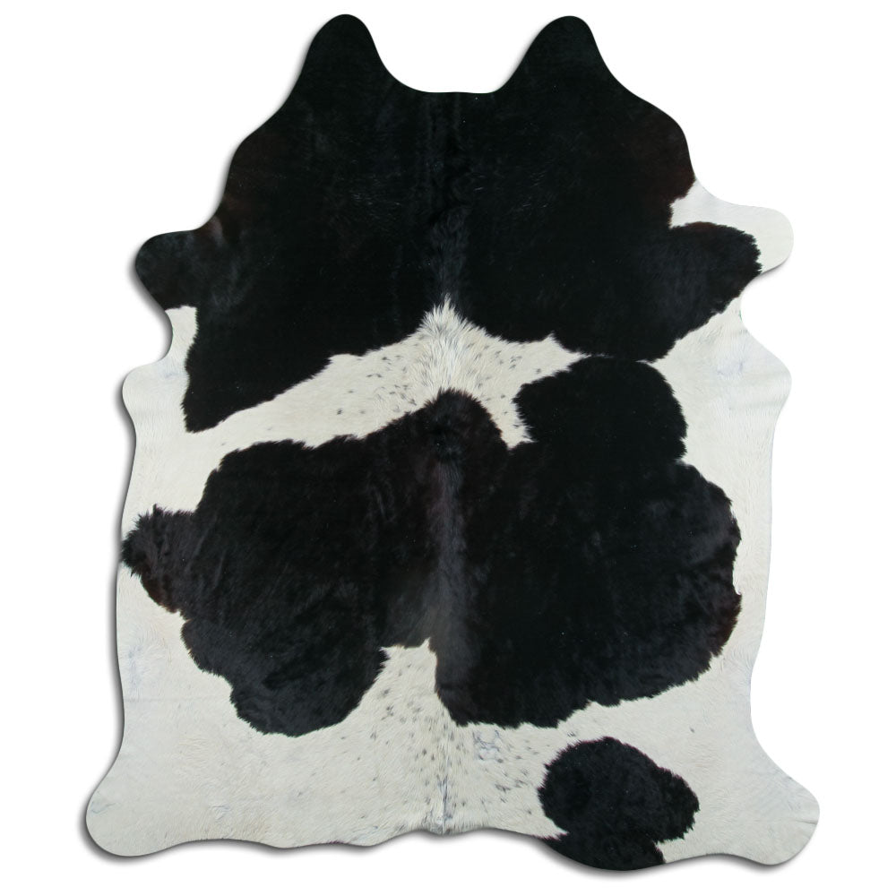 Must/valge lehmanahk XXL