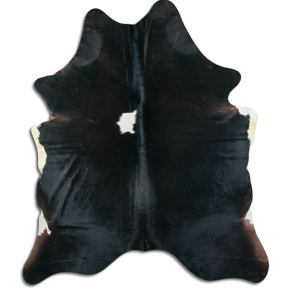 Must/valge lehmanahk XL