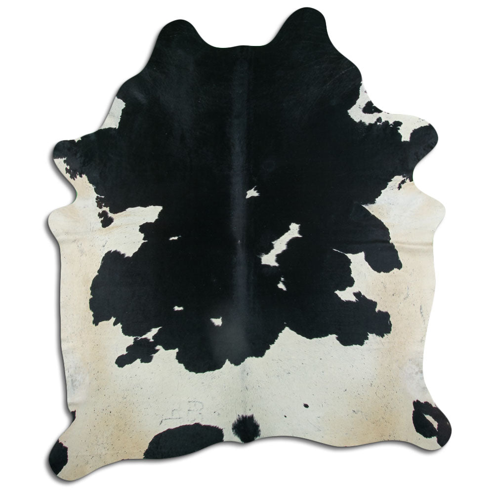 Must/valge lehmanahk XXL