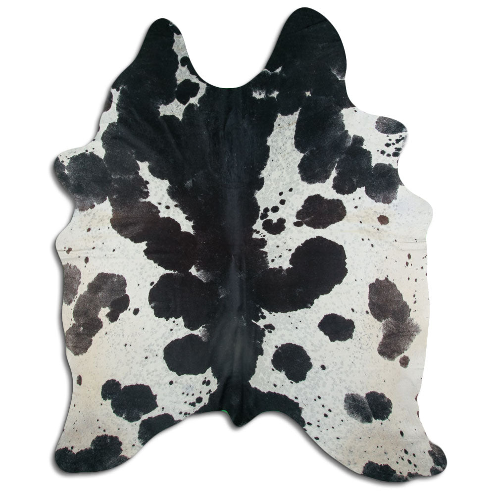 Must/valge lehmanahk XXL