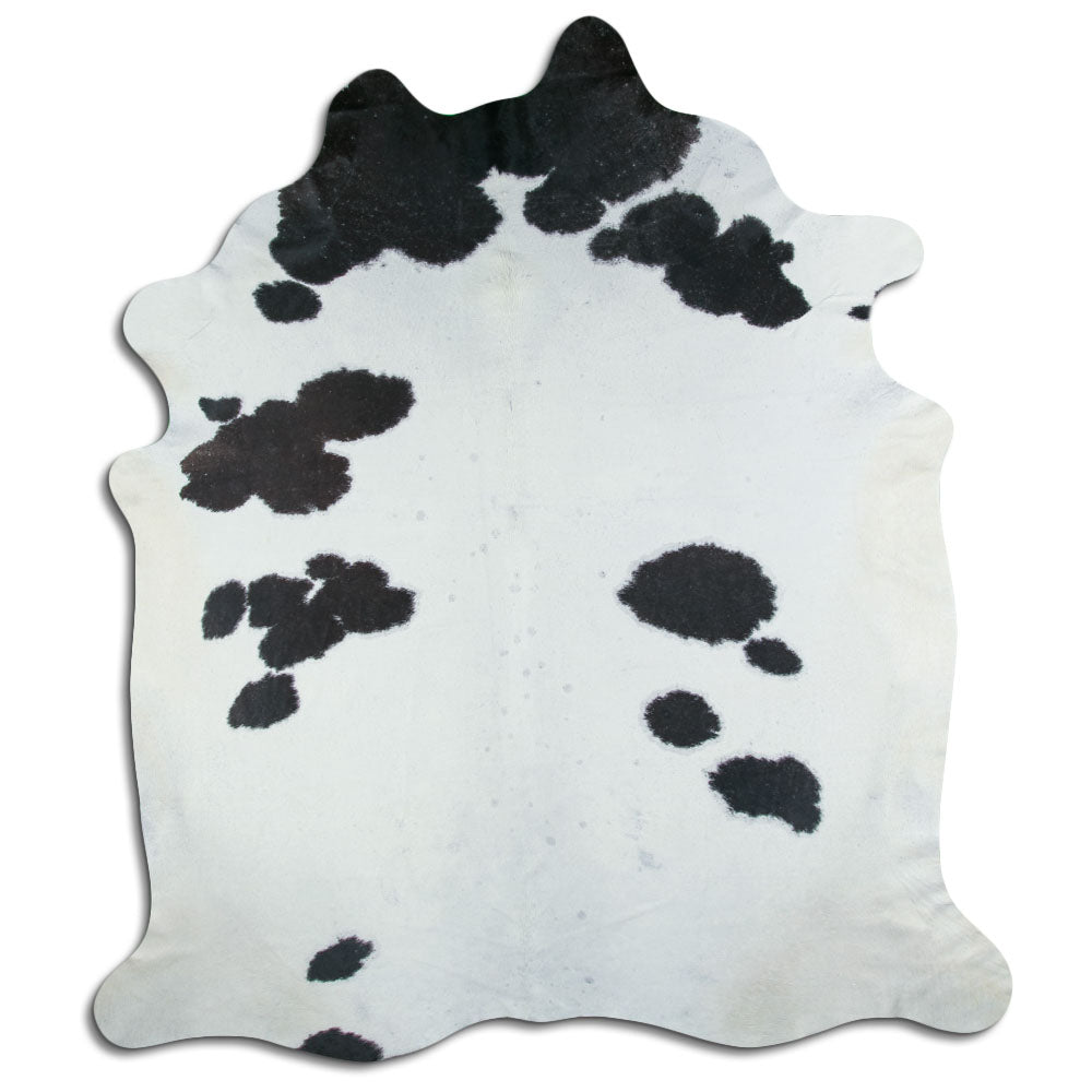 Must/valge lehmanahk XXXL